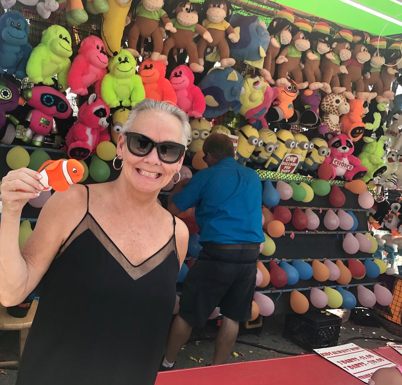 I didn't win anything, but the vendor gave me this little fish out of pity.